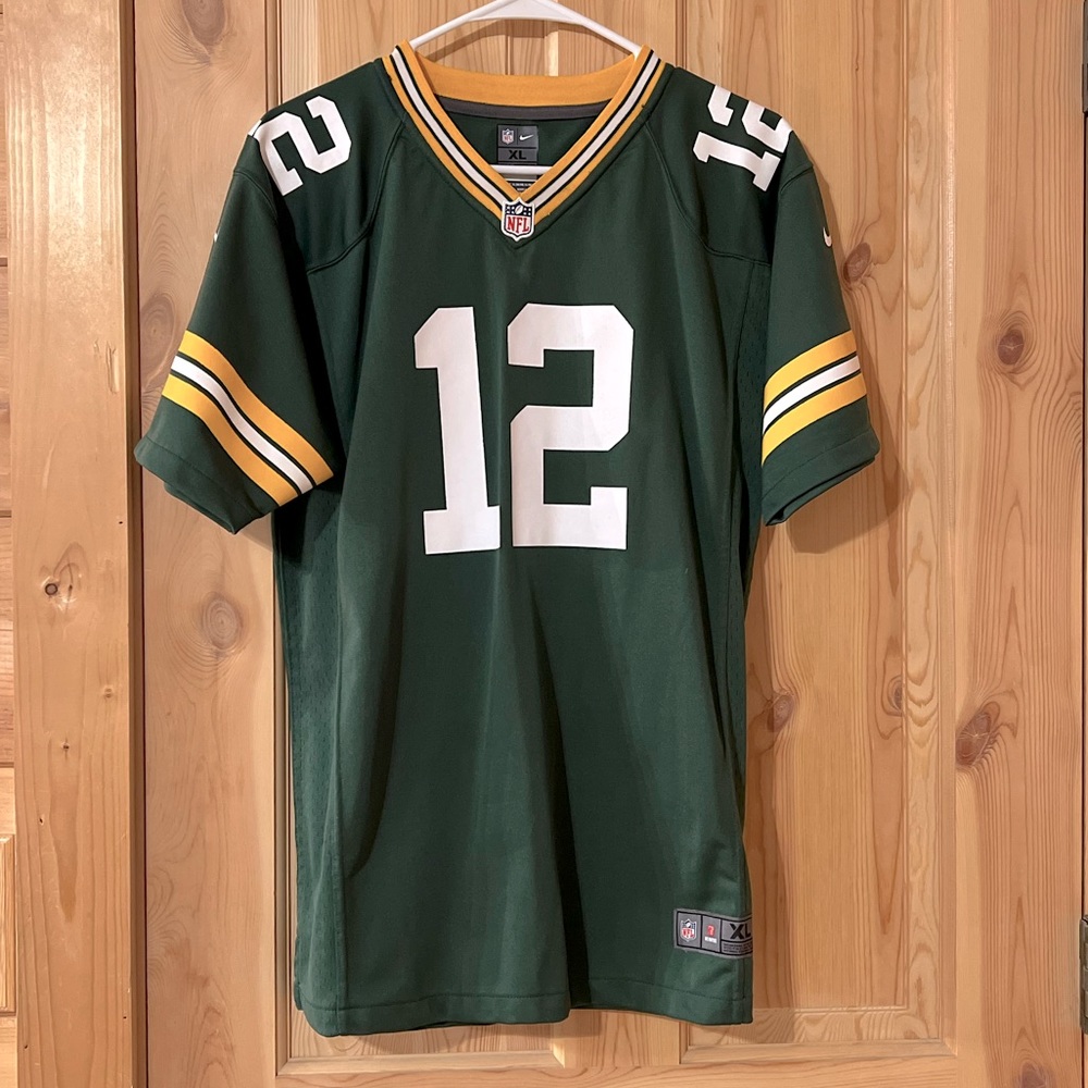 Youth XL (fits Female Adult Small) NFL Aaron Rodgers Nike Jersey